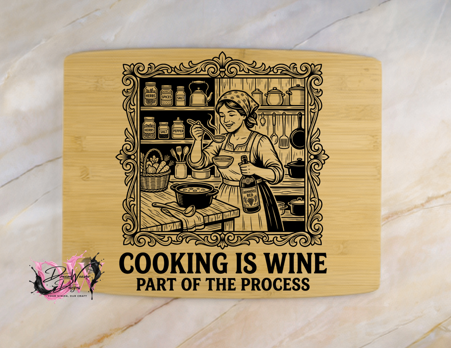 Personalized Laser-Engraved Bamboo Cutting Board