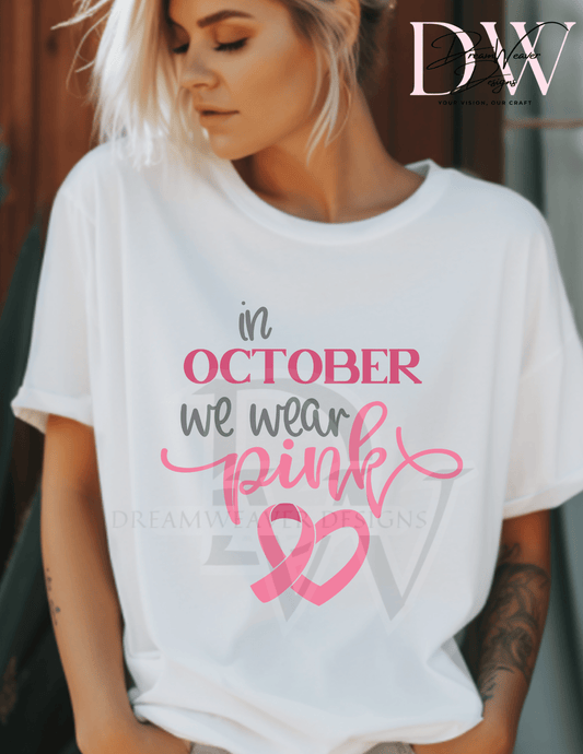 In October We Wear Pink - Signature
