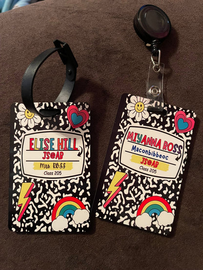 Teacher Tags/Hall Passes