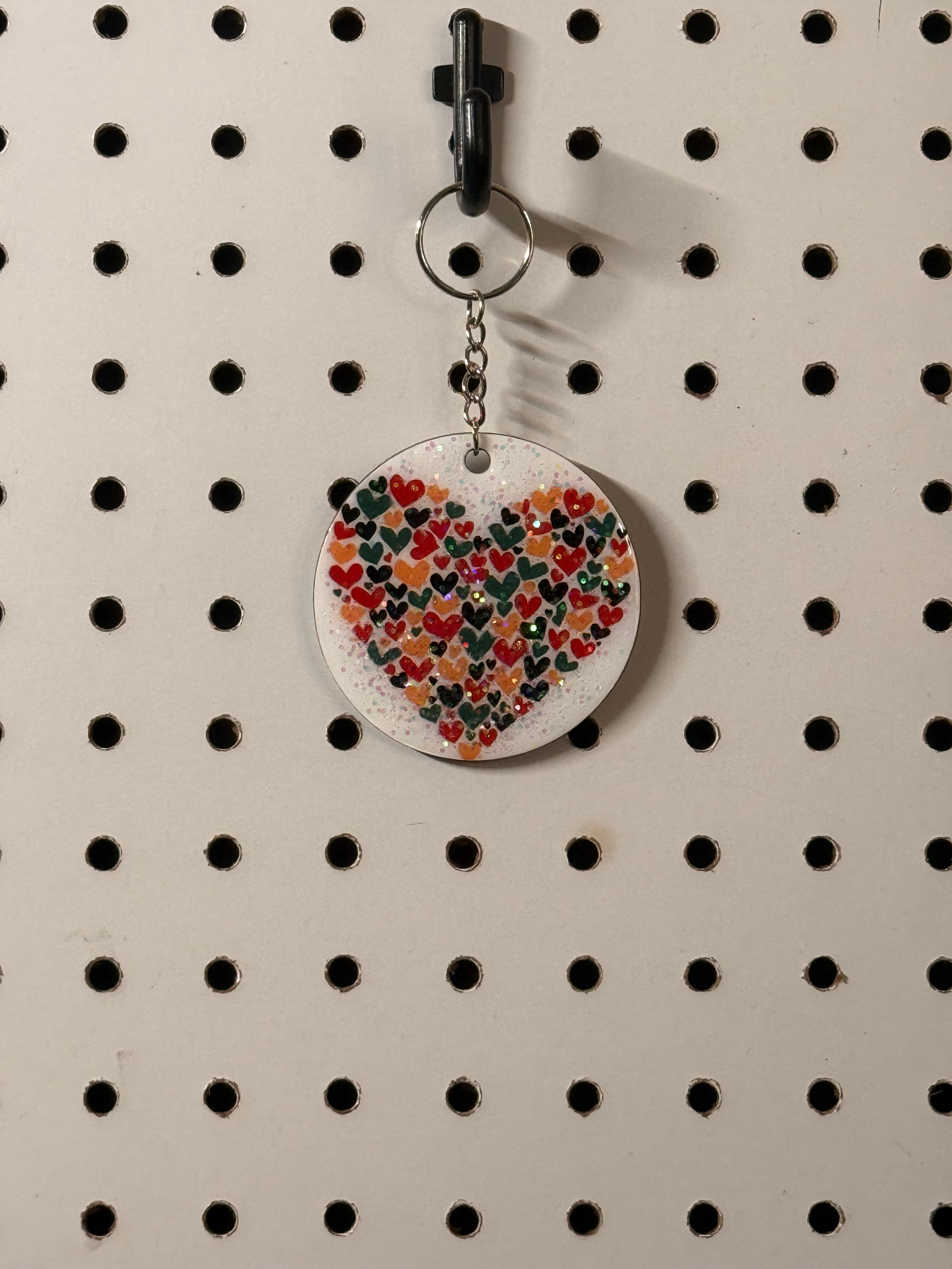 Hearts on Hearts Keychain