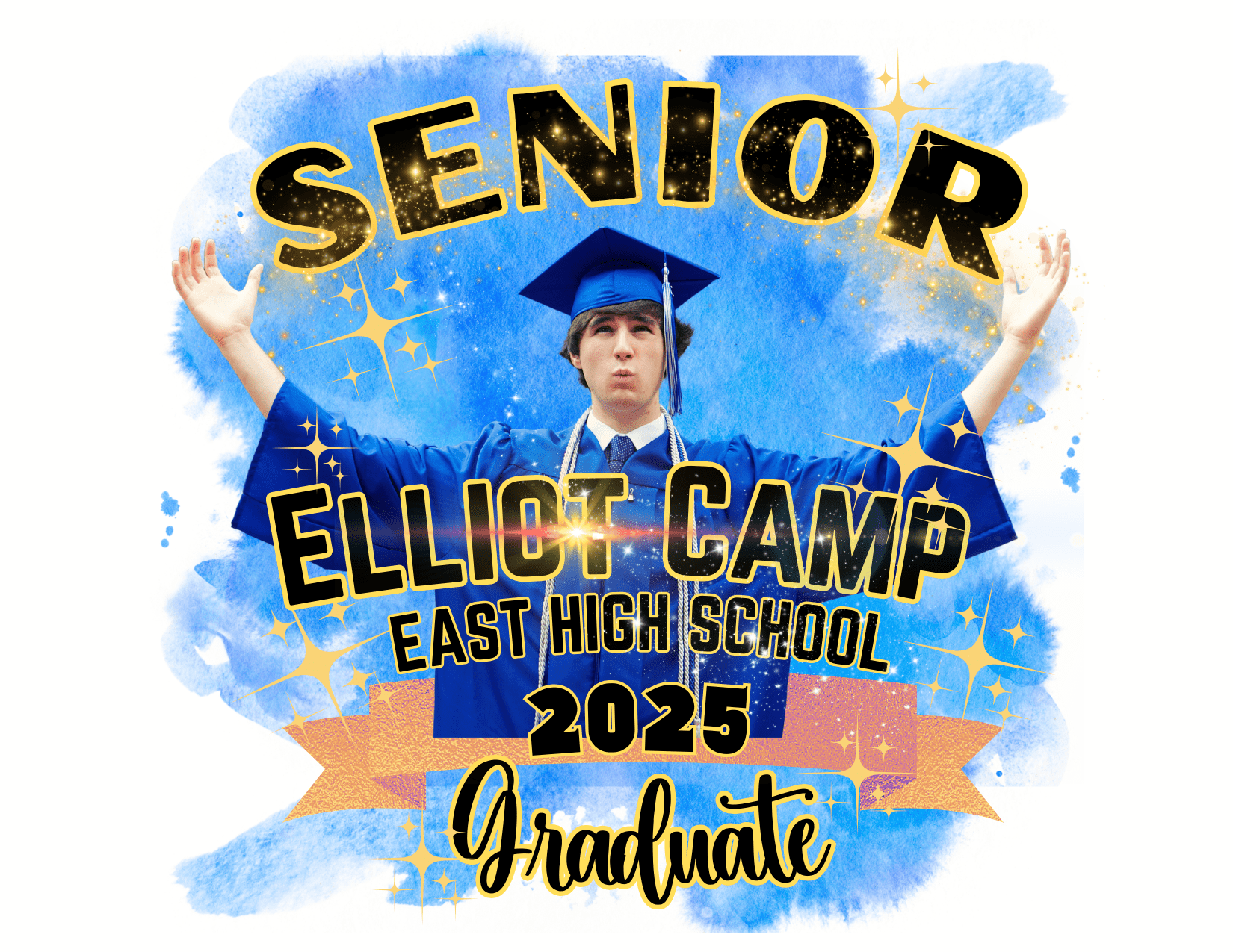 Customizable Graduation T-Shirt Templates