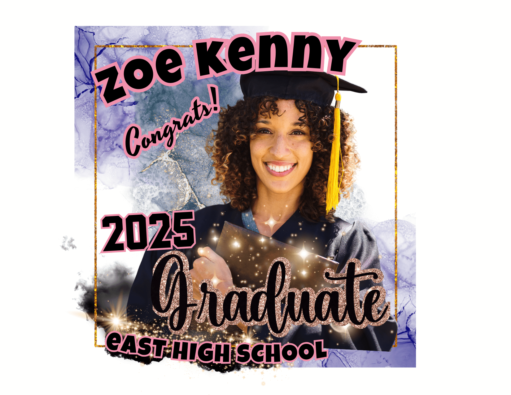 Customizable Graduation T-Shirt Templates