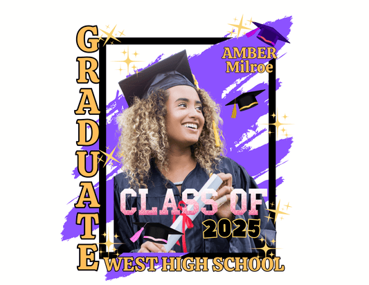 Customizable Graduation T-Shirt Templates