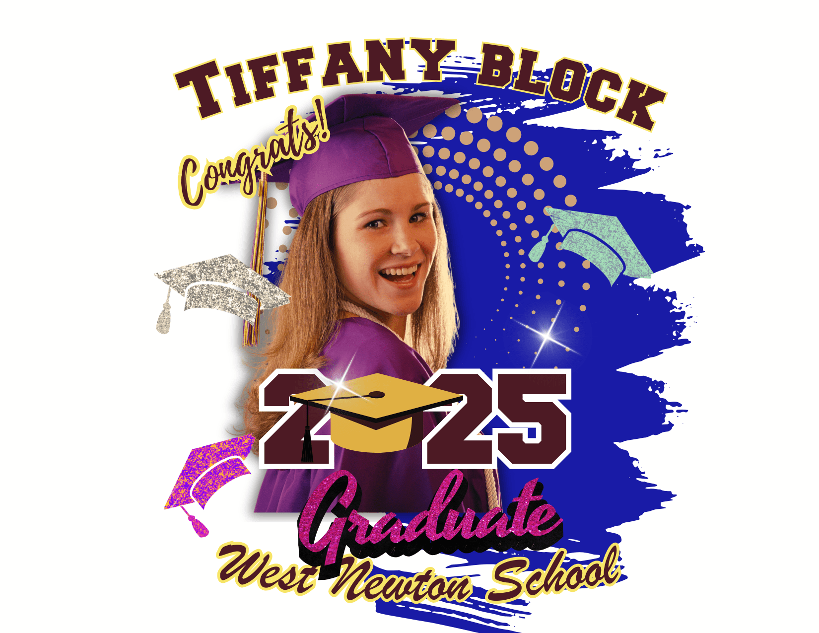 Customizable Graduation T-Shirt Templates