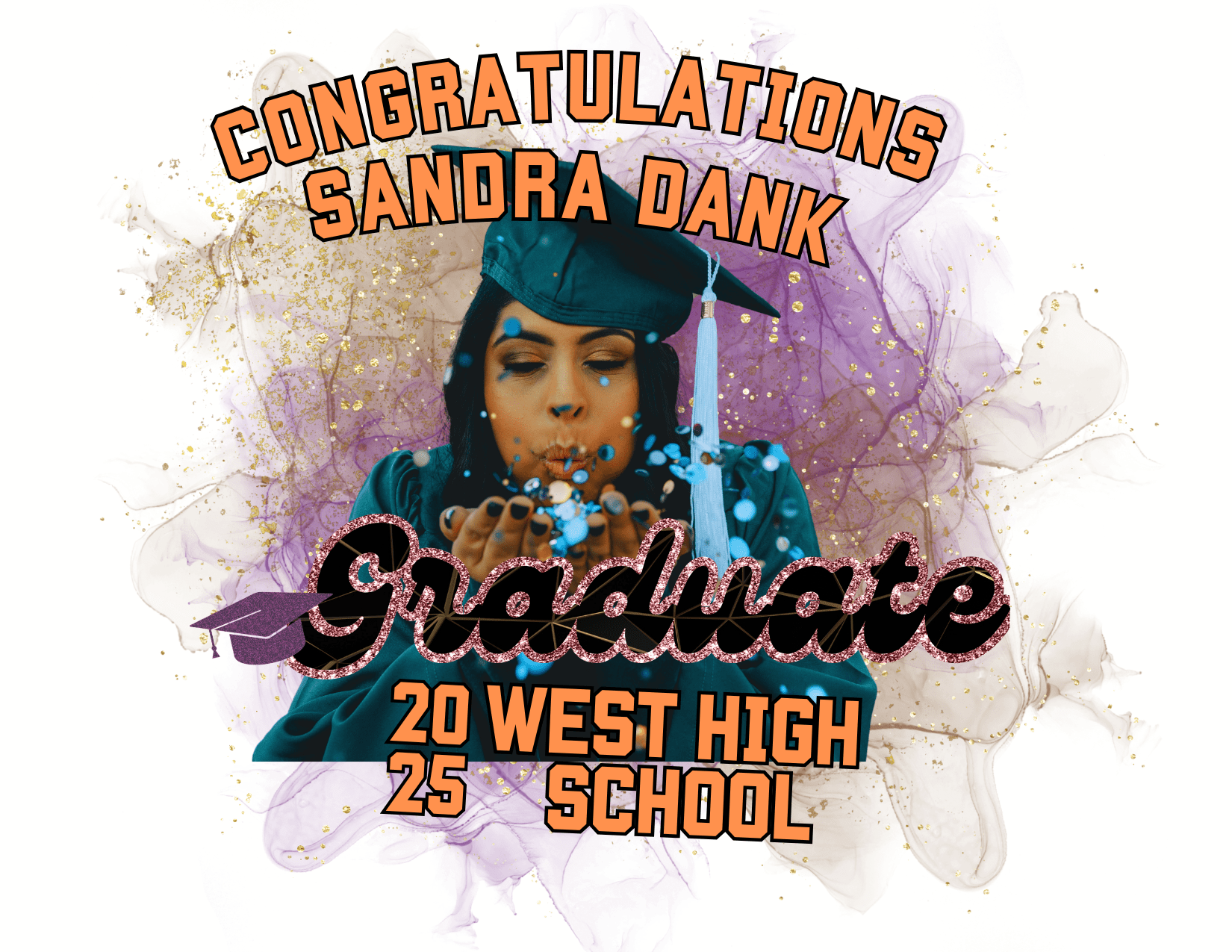 Customizable Graduation T-Shirt Templates