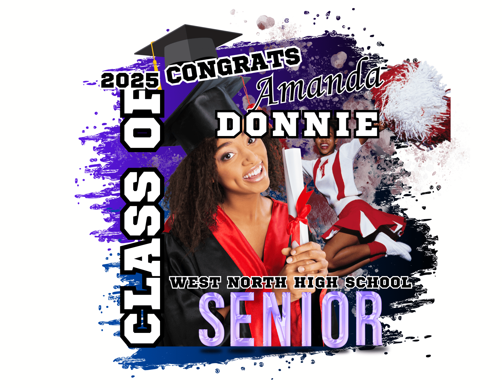Customizable Graduation T-Shirt Templates