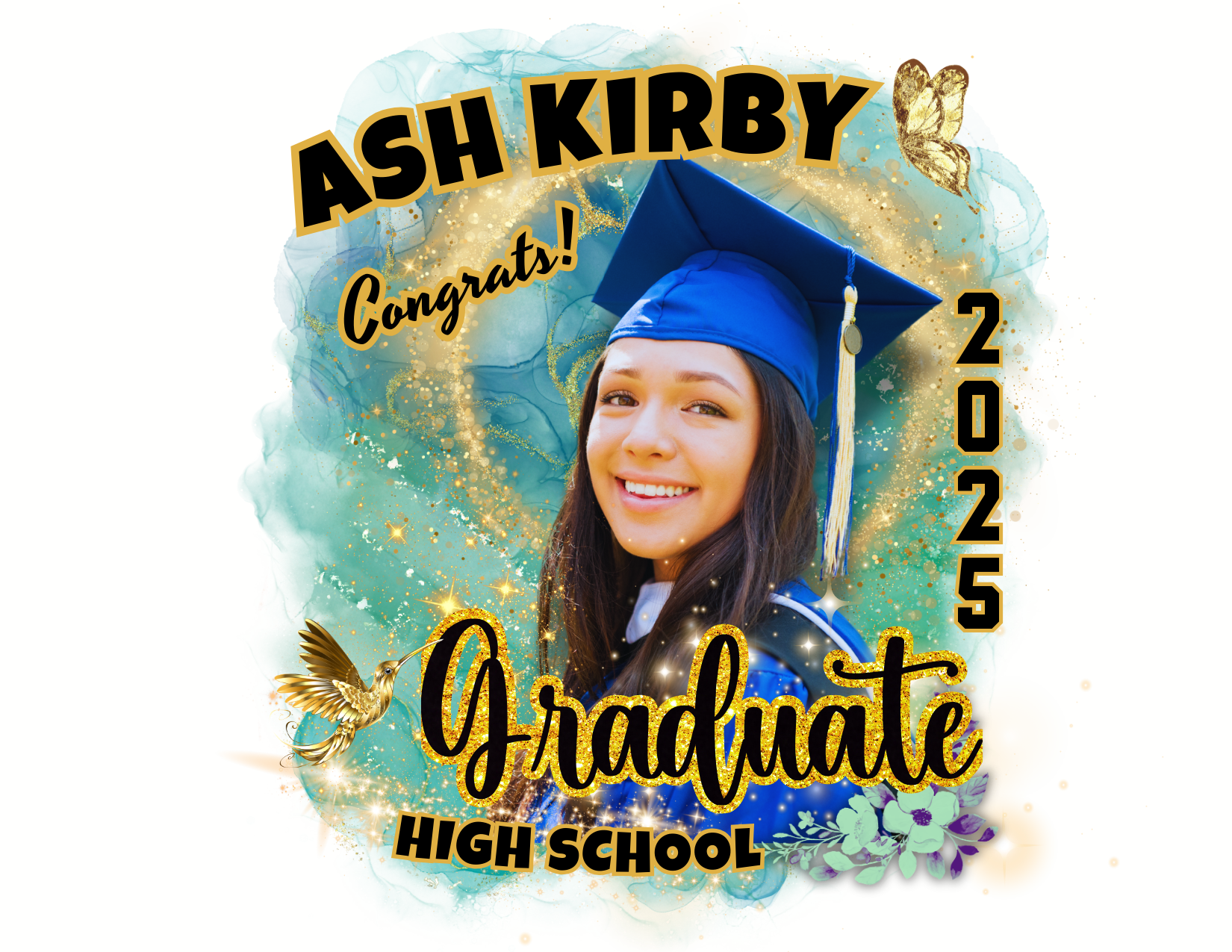 Customizable Graduation T-Shirt Templates