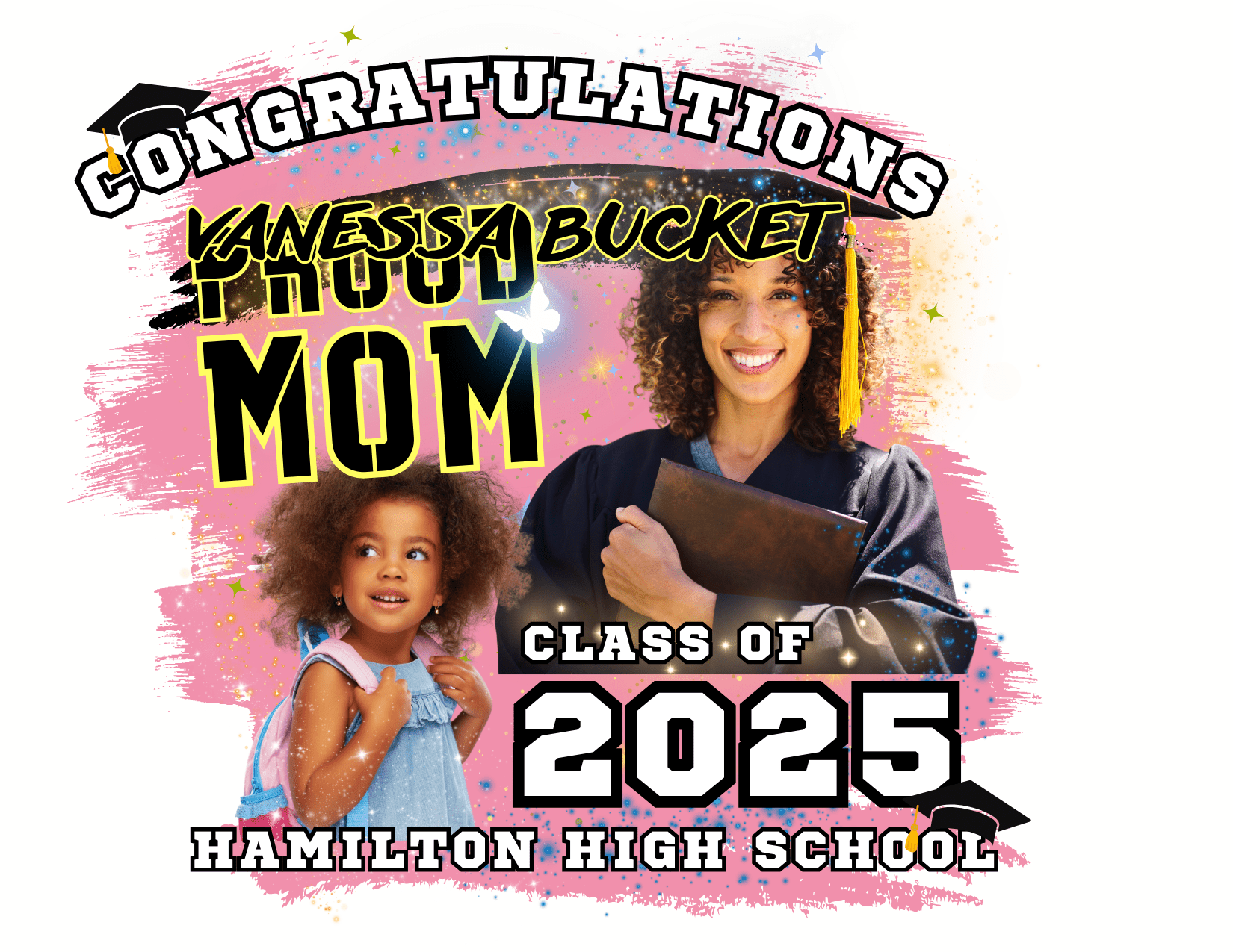 Customizable Graduation T-Shirt Templates