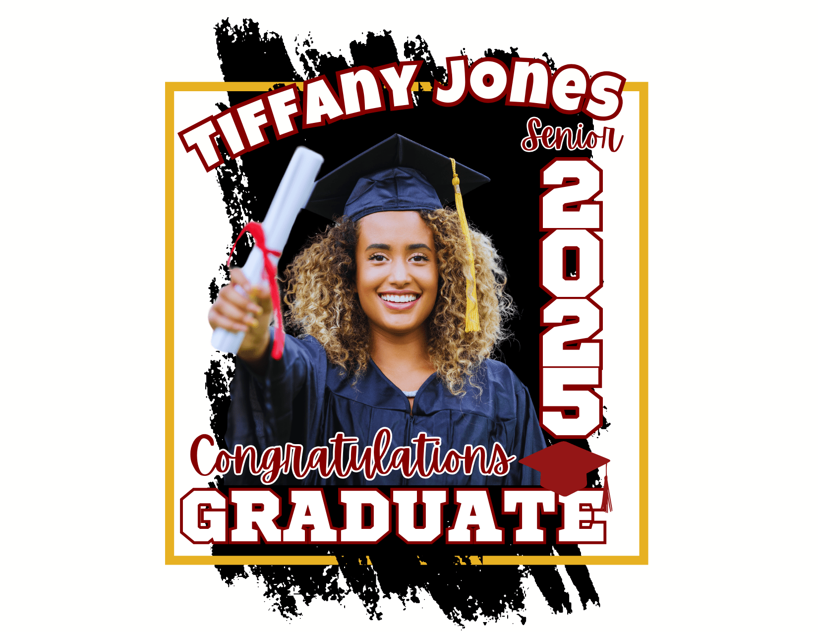 Customizable Graduation T-Shirt Templates