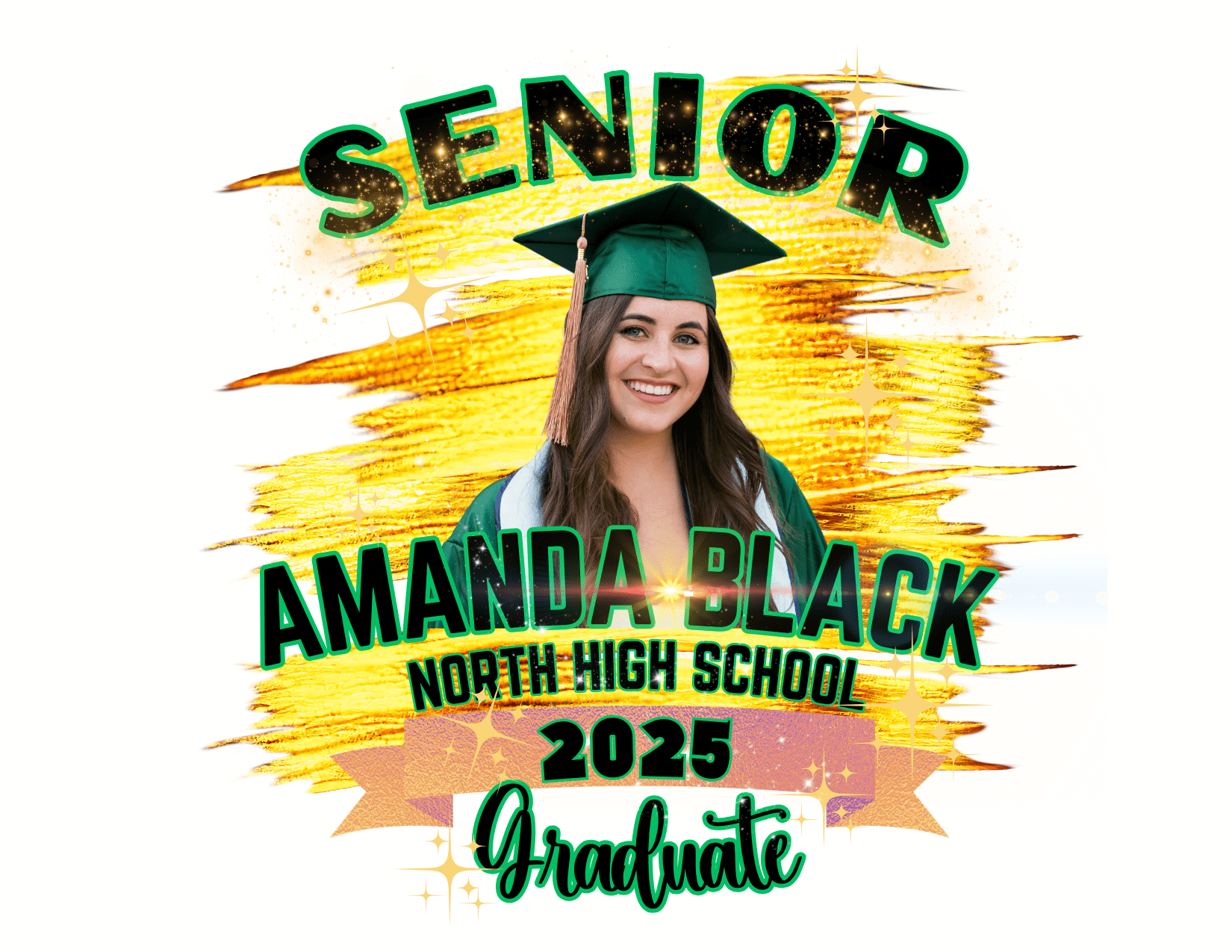 Customizable Graduation T-Shirt Templates