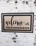 Welcome‑ish Doormat