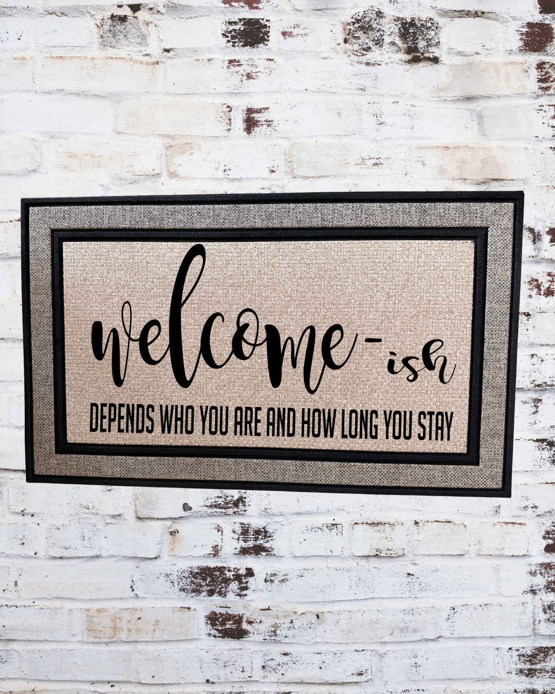 Welcome‑ish Doormat