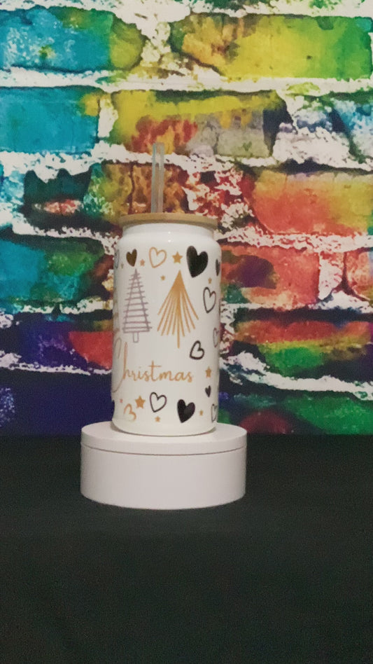 It’s a Golden Christmas Glass Libby Cup