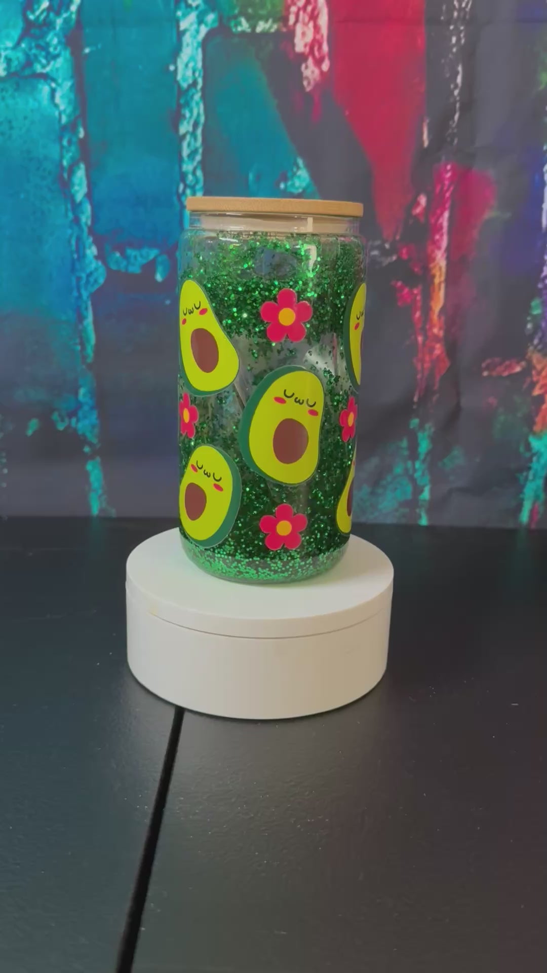 Avocados With Flowers
